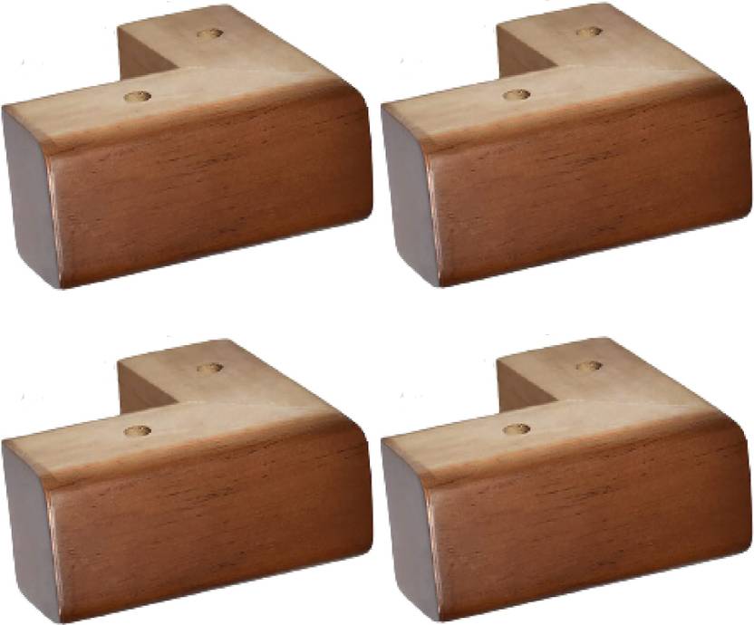 uniquella Mahogany Teak Wood Sofa Legs 2 Inch Height Sofa Legs Price in
