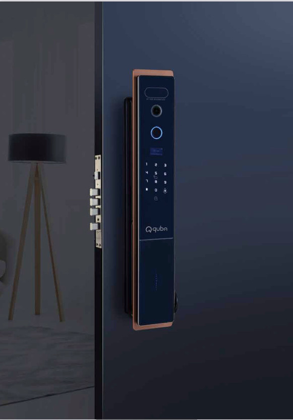Quba 7 Way Access Face Recognition Digital Lock Safety Bumper(Furniture Accessories, Steel, Zinc, Alloy)
