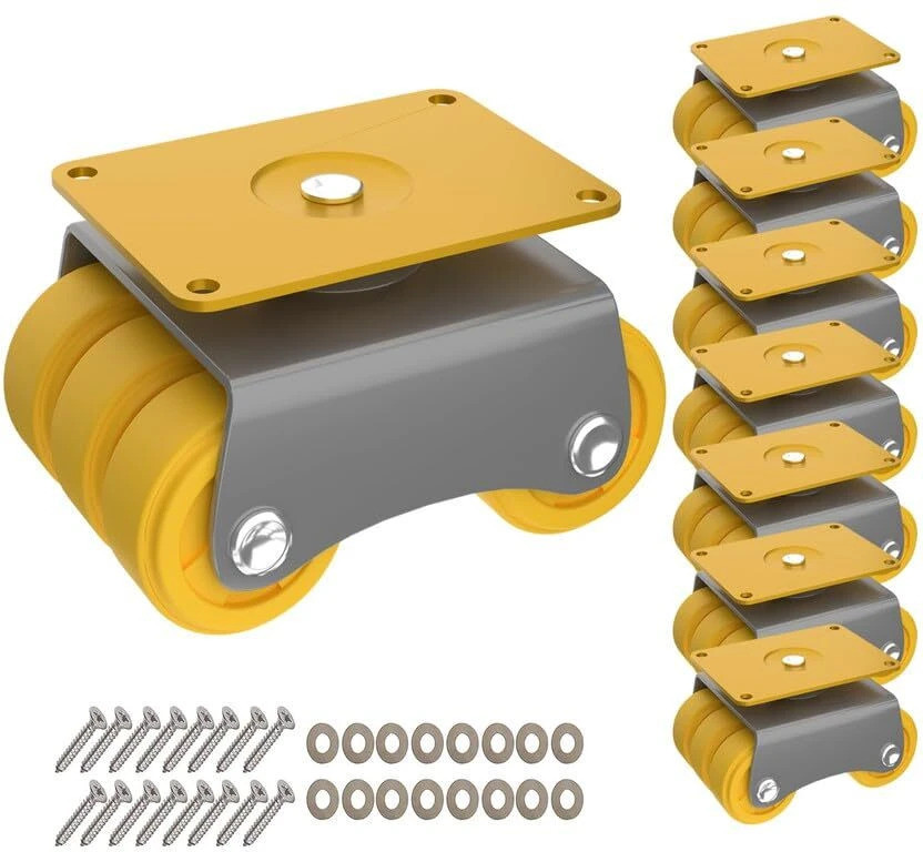 HALSEY HALSEY Caster Wheels for Furniture, Heavy Duty upto 500-600Kg,Plate Rotating 360 Degree Swivel Furniture Caster(Pack of8) - Flipkart Deal