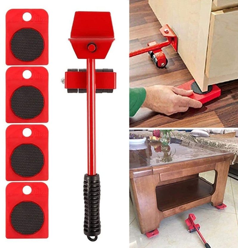 HRK Furniture Lifter Mover Tool Set, Furniture Moving Slider Tools, Furniture Moving Swivel Furniture Caster(Pack of1)