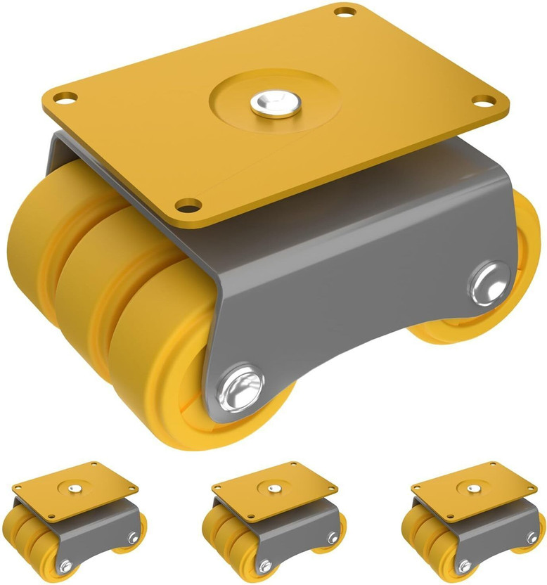 HALSEY HALSEY Caster Wheels for Furniture, Heavy Duty upto 500-600Kg,Plate Rotating 360 Degree Swivel Furniture Caster(Pack of4) - Flipkart Deal