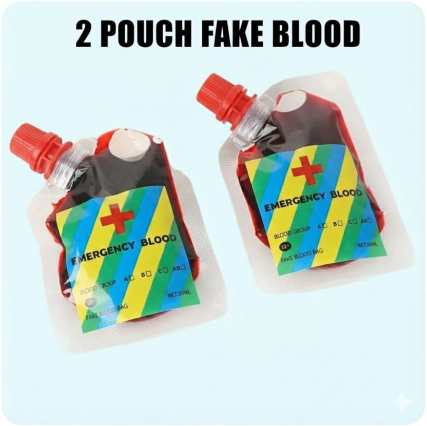 taka saki fake blood prank toy for party cosplay halloween blood realistic scary horror Gag Toy(multy colour)
