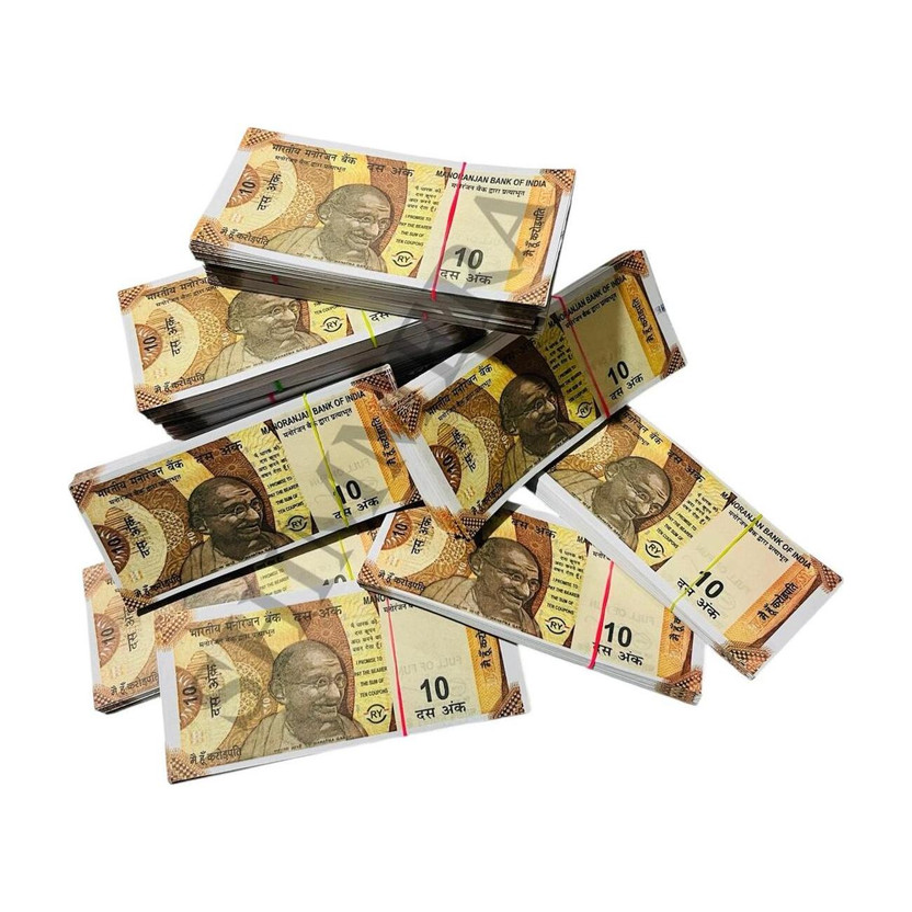 SHIMMERA Mahatma Gandhi Series ₹10 Dummy Notes – Pack of 500 | Realistic Toy Money for Kids 10 Rupee Fake Money Fake Note Nakli Note Dummy Currency Fidget Toy Gag Toy(MUTICOLOUR)