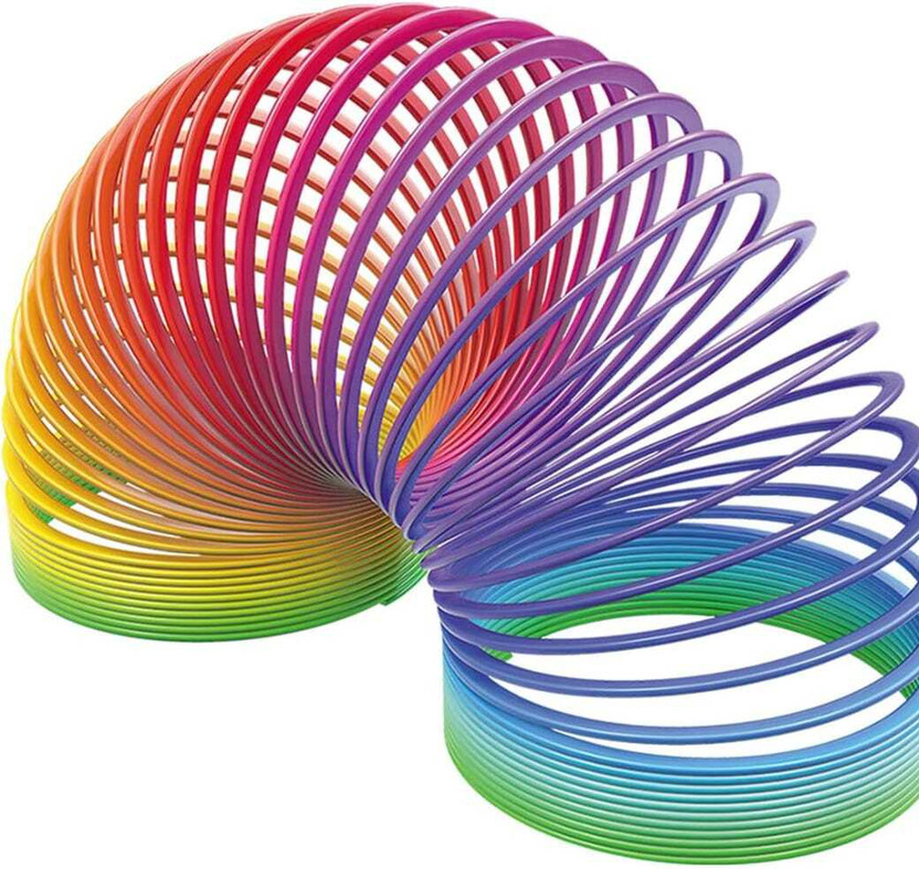 Toys gate Rainbow Magic Spring Toy | Colorful Stretch Coil Slinky for Kids Fu Gag toy Gag Toy(Multicolor)
