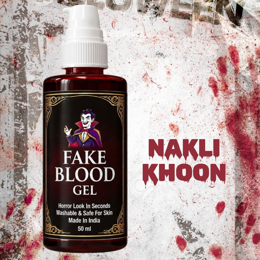 taka saki Fake blood liquid artificial vampire blood halloween costume theatrical blood Makeup horror blood Gag Toy(Red)