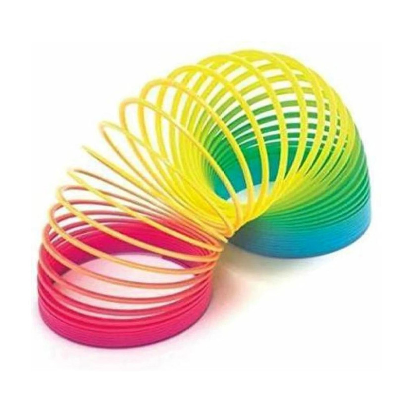RM CREATION Super Magic Rainbow Slinky I Original Plastic Coil Fidget Spring Toy Gag T SPRING TOY Gag Toy(Multicolor)