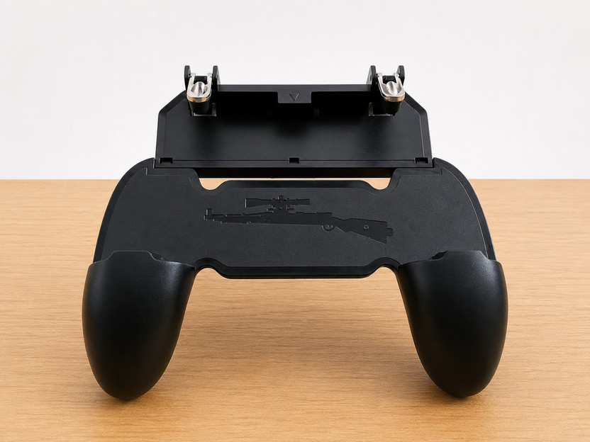 SHIVERA Mobile Gaming Trigger Handle Compatible for BGMI, PUBG, Free Fire Gamepad(Black, For Android, iOS)