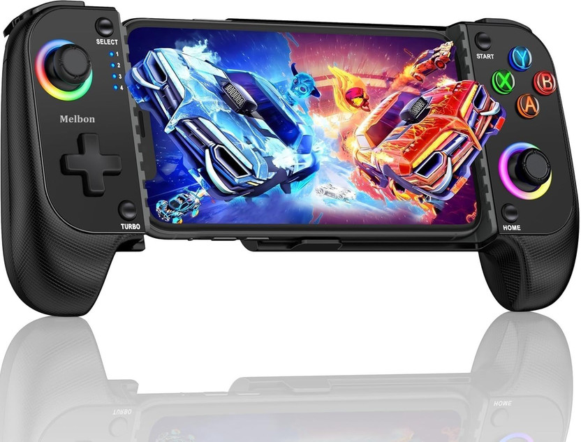 Melbon Bluetooth Mobile Gaming Controller for Android & iOS | Cloud Gaming Ready Bluetooth Gamepad(Black, For Android, PC, iOS, PS2, Xbox One S, Xbox 360, Xbox One S, Xbox One X, Xbox One, Xbox Series S)