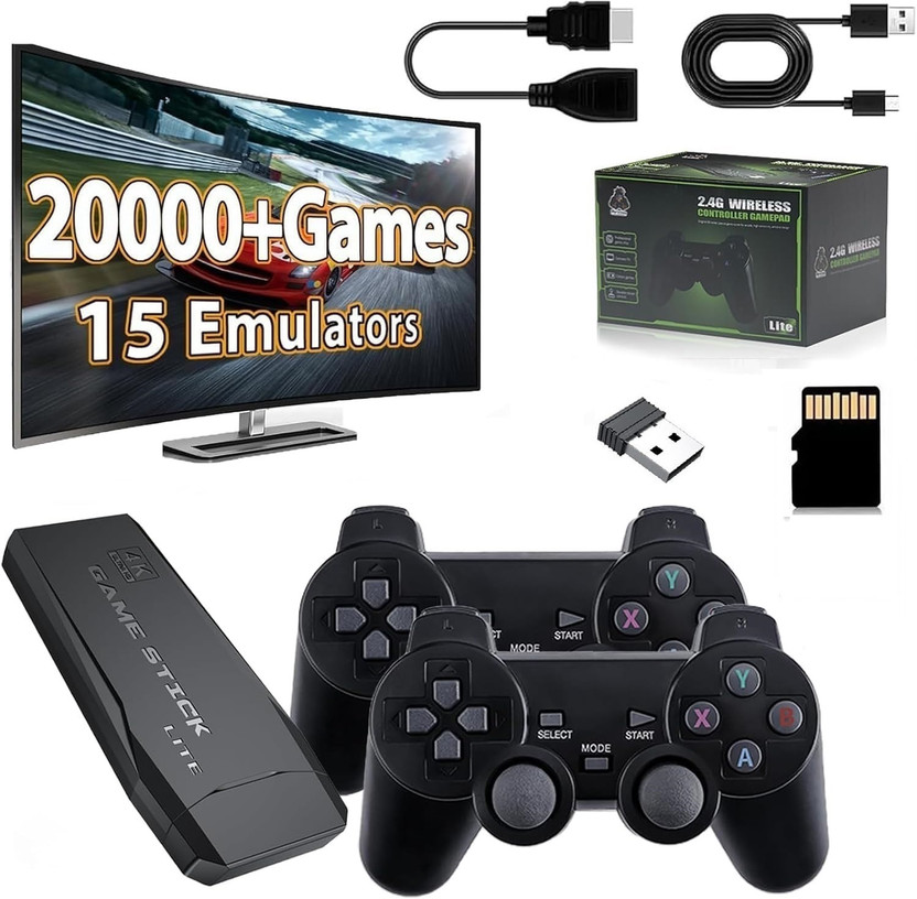 octanium Video Game TV - 4K Ultra HD, 2.4G Wireless Game, Dual-Player Setup 64GB GB with N/A(Black)