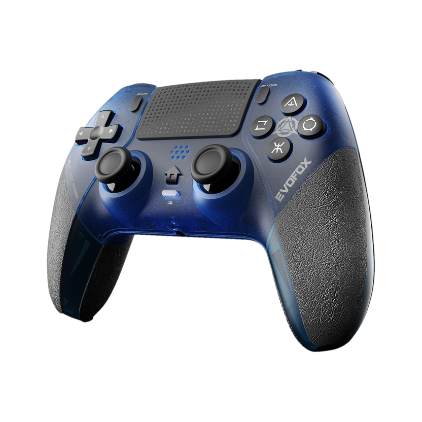 EVOFOX Play 2 PS4 Controller & PS5 (PS4 Games) HallSense Triggers, Touchpad, Gyroscope Bluetooth Gamepad(Blue, For PS4, PS5, PC)