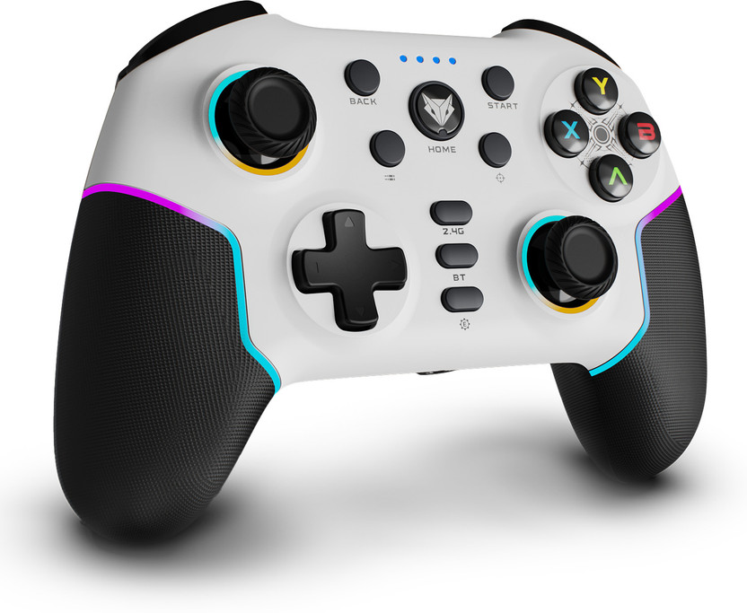 EVOFOX Elite X2 Pro Tri-Mode Wireless/BT/Wired Hallsense Magnetic Joysticks & Triggers  Gamepad(White, For PC)
