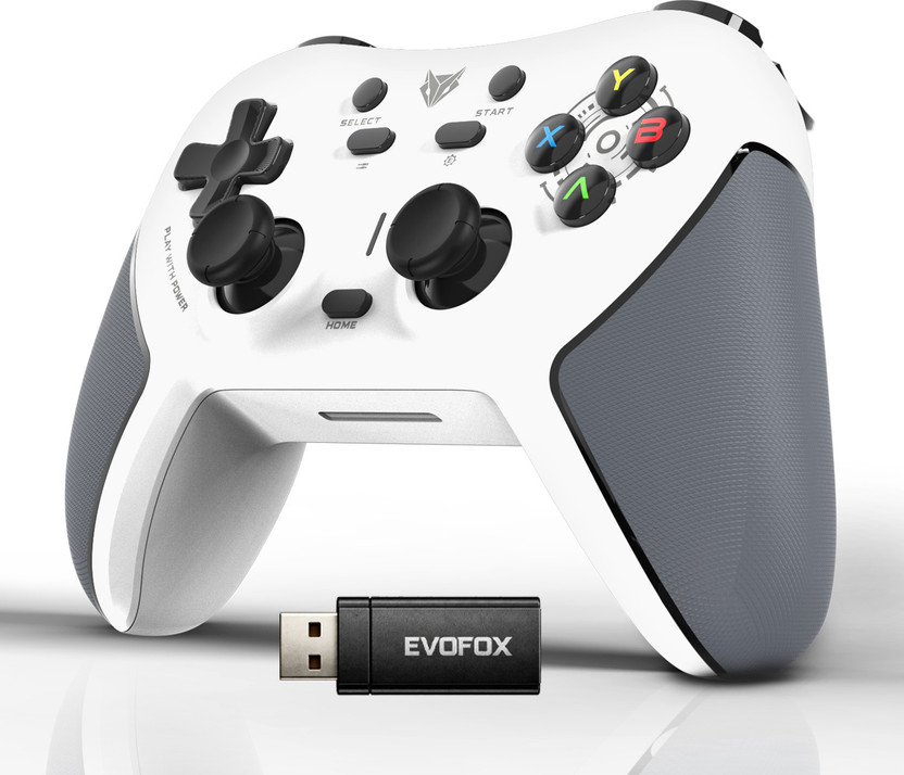 EVOFOX One S Universal 3-Mode Wireless & Wired Gamepad(White, For PC, iOS, Android, PS3, PS4, Switch)