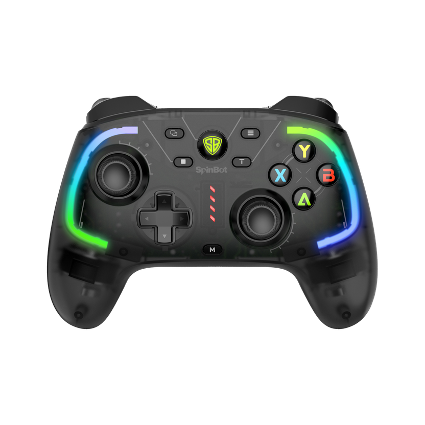 SpinBot Astro GX2 Wireless PC Controller with-1000Hz Poling Rate-Hall Effect-Turbo Mode Gamepad(Black, For PC, Windows 10, Mac OS)