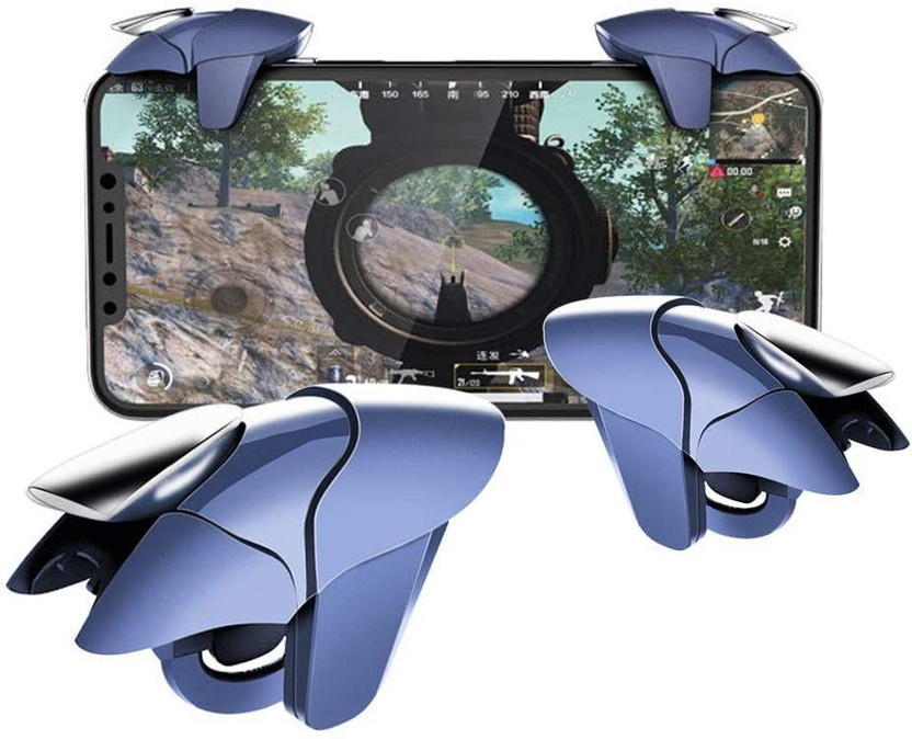 WauroNix Blue Shark Pub-g Trigger all smart phone Buttons L1 R45  Gaming Accessory Kit(Blue, For Android)