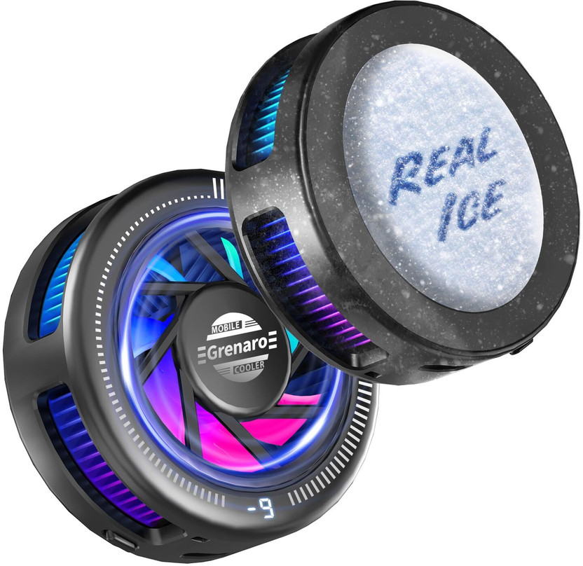 Grenaro Magnetic Phone Cooler,Mobile Cooler for Gaming with Enhanced Refrigeration Chip  Gaming Accessory Kit(Black, For Android, iOS)
