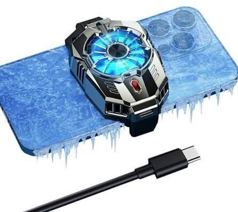 Gmrhub X20 Pro 2 Fan Ergonomic Cooling Pad with Adjustable Height(Black & Multicolour)