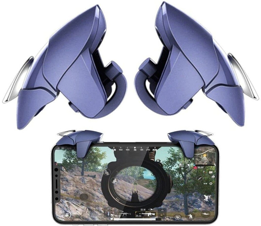 Expresscraft PUBG Blue Shark Trigger Smartphone Gaming Controller Button Triggers For Mobile  Gaming Accessory Kit(Blue, For Android)