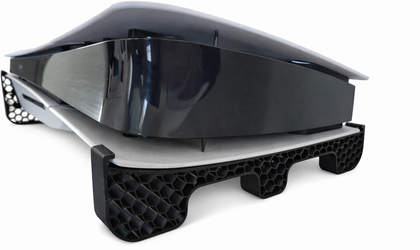 ANUKIRTI Gaming Console Stand for PS5 Slim Disc  Gaming Accessory Kit(Black, For PS5)