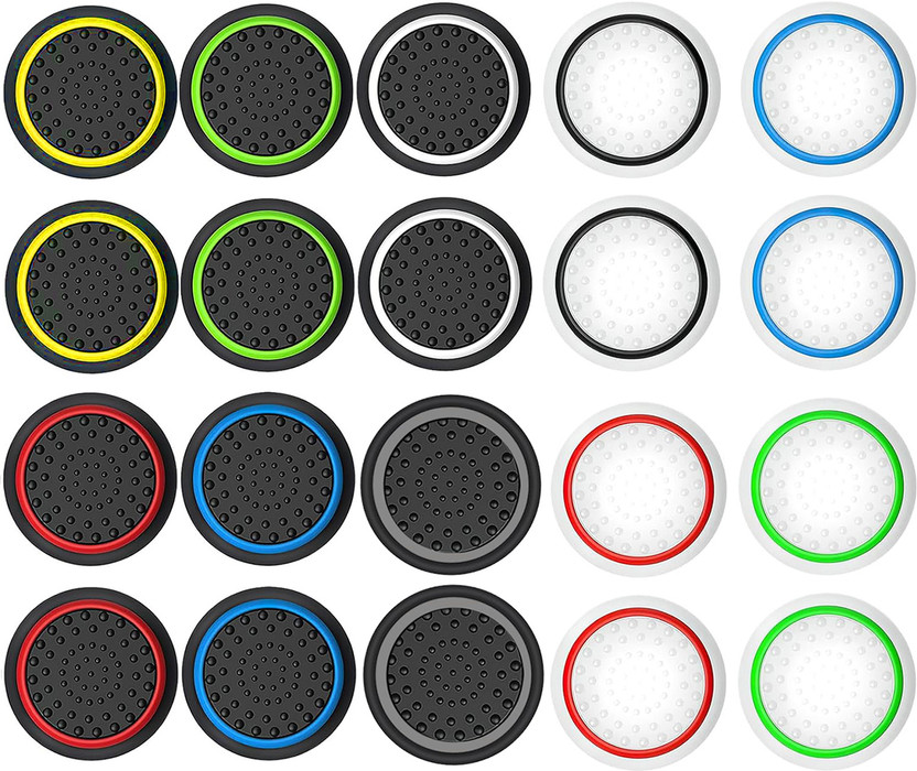 OIVO INDIA 20Pcs Silicone Thumb Grip Stick Joystick Replacement Caps Compatible with PS5  Gaming Accessory Kit(Multicolor, For PS4, PS5, PS3, Xbox)