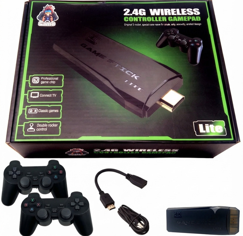 Gynixy 2.4G Wireless Gamepad Console  Gaming Accessory Kit(Black, For Android, PC, Steam Deck)