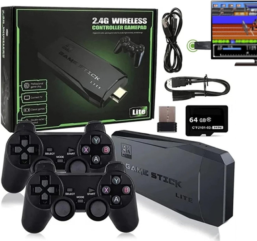 g traders TV Video Game Console Stick 2.4g Wireless Gamepad Controller .  Gaming Accessory Kit(Black, For Mac OS, PS)