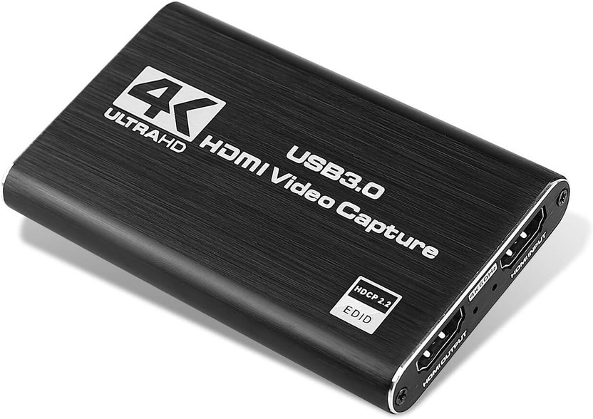 Zeptrox 4K USB 3.0 Game Capture Card HDMI Video Recorder with Loop-Out Gaming Adapter(Black, For Xbox One, PS4, PSP, Mac OS)