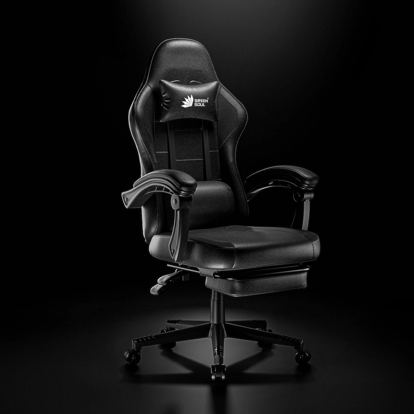GREEN SOUL Blade Ergonomic Gaming Chair|Multi-Functional Computer Chair|Ergo Sync Armrest Gaming Chair(Black)