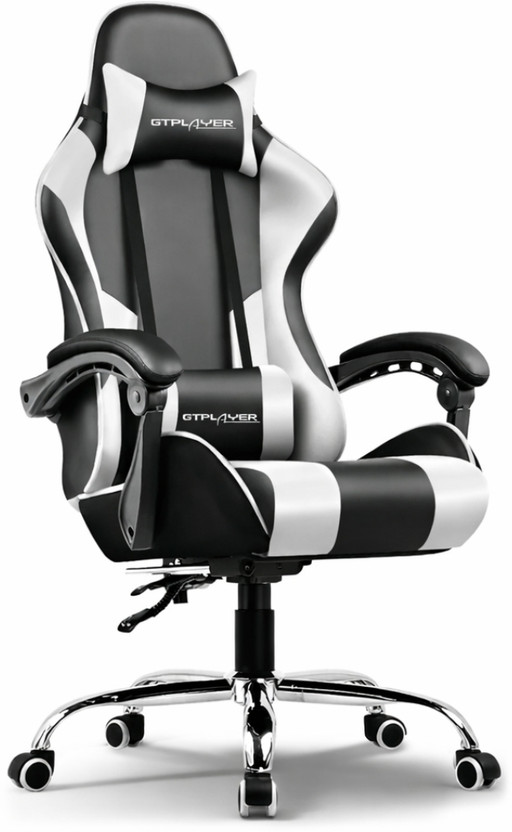 GTPLAYER #1USA Multi-Functional Ergonomic Gaming Chair(White)