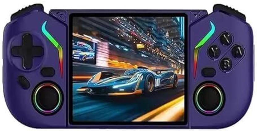 Playtastic X95 Pro Game Console 3.5 Inch Screen Android WiFi 64 GB with 20000+Preinstall video game 20+ Simulators(Purple)