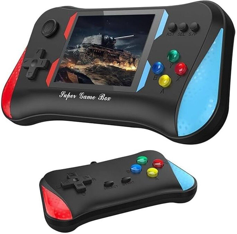 PICSTAR 500-in-1 Retro Sup Portable Game Box with a 3.5-inch Large Screen TV Support with Retro Games(Multicolor)