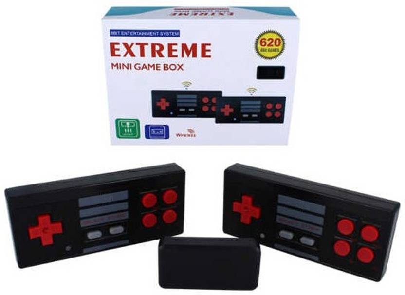 BVG Extreme Mini Wireless Game Box 8 Bit TV Video Game BUILTIN 620