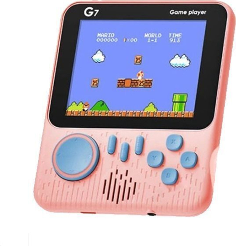 Xbox HG WORLD Retro Game Mini G7 Ultra-thin 0.39inch gaming console for tv Pocket Portable Sup Game Box 3.5 LCD Screen Power Battery handheld console Hand video game tv 128MB GB with 666+ Circus Charlie, Kung Fu, Mario Game Box, video game handheld, Best Gift for All Age(Pink, PS4,PS3,PS2,PS1,PSP,Xbox,Ni - Flipkart Deal