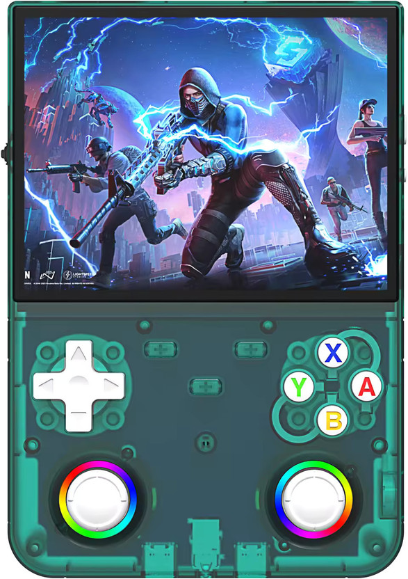 Playtastic R36 X Ultra Game Console 4.5 inch Retro Emulator System 64 GB with 20000+Preinstall video game 20+ Simulators(Green)