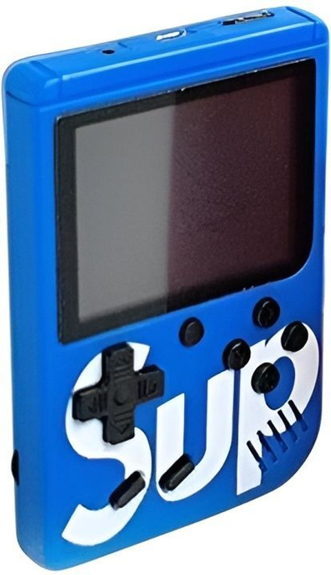 HG WORLD Sup R35X Retro 400+ Classic Video Games Portable Handheld Gaming Console 128 MB with 3.5" Screen, Contra, Turtles, Tank, Bomber Man, Aladdin, Etc(Blue, Pocket Console, game stick console 4k,PS3 ,PS4,Nintendo Switch,PVP,PS1,PSP for videogame hand tv)