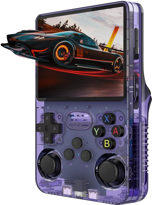 EXtreme EXtreme Retro Handheld Game ,R36S with 3.5" IPS Screen, Linux System, Portable Gaming & Entertainment Device 64 GB with 15000+ Games(Purple) - Flipkart Deal