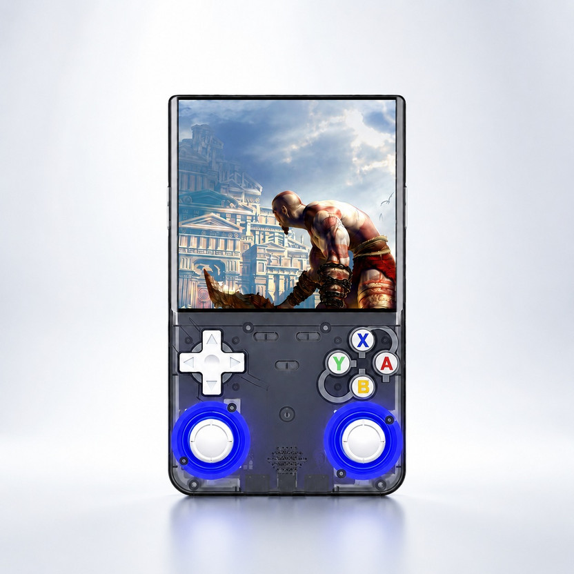 HG WORLD Retro Game R36S Ultra HD Video Game Hand Gaming Console For Pocket Game Box With 30+ Emulator,4" HD Screen Rechargeable Battery Handheld Console Gaming 64 GB with 20000+ Games, God of War, GTA, Mario & More(Black)