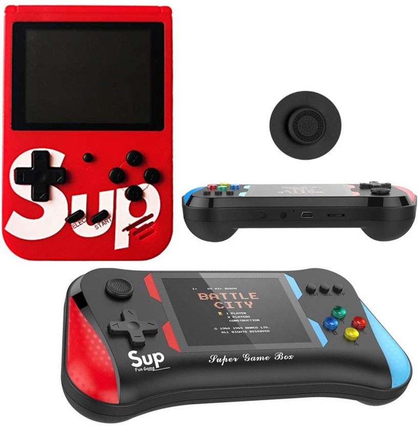 DRUMSTONE 400-in-1 SUP Portable Game Box & 500 Classic Games Handheld Console 3.5" with puzzles, sports(Multicolor)