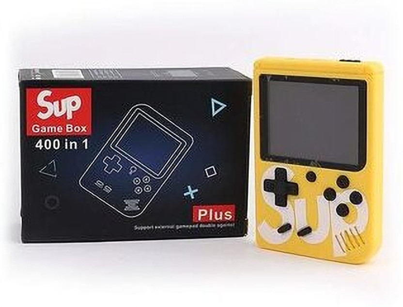 HG WORLD SUP R35X Retro Game Box Portable Handheld Gaming Console for Tv video game kids Gamepad(Yellow, 400+ Games, 3.5 TFT Screen, AV Output, Pocket Fun, Best Gift for All Ages, For Android)