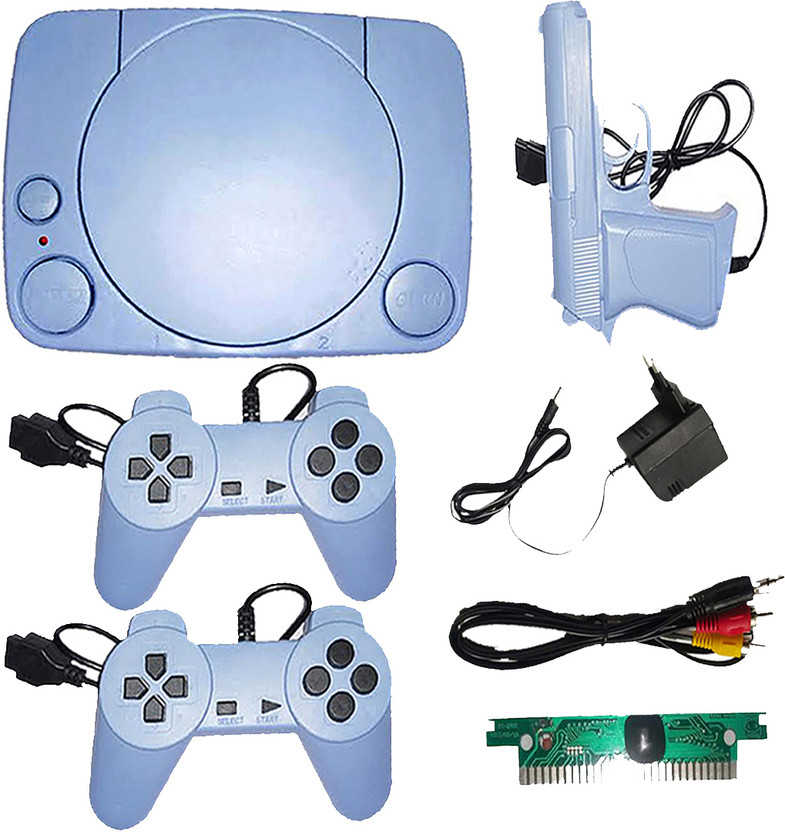 otaku 8 Bit Childhood Retro Tv Video Game Preloaded Games 9991n1 Ps1 Indoor Games 1 GB with Contra, Super Mario Bros, F1, Duck Hunt(Multicolor)