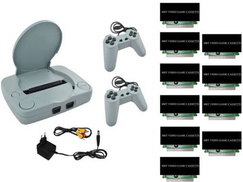 PTCMart Classic 8bit TV video game console & inbuilt games with 10