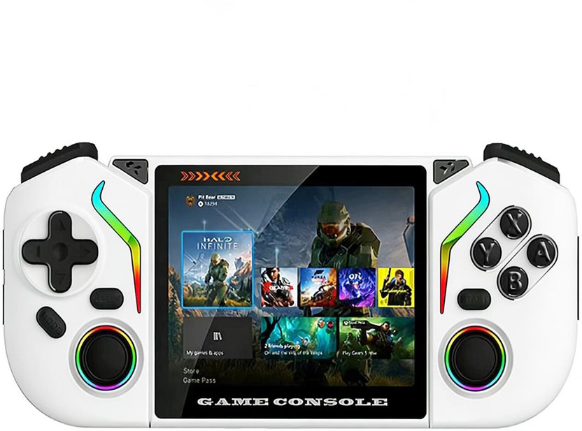 Playtastic X95 Pro Game Console 3.5 Inch Screen Android WiFi 64 GB with 20000+Preinstall video game 20+ Simulators(White)
