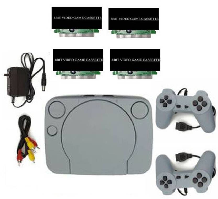 PTCMart 8bit TV Classic video game console & inbuilt games with 4