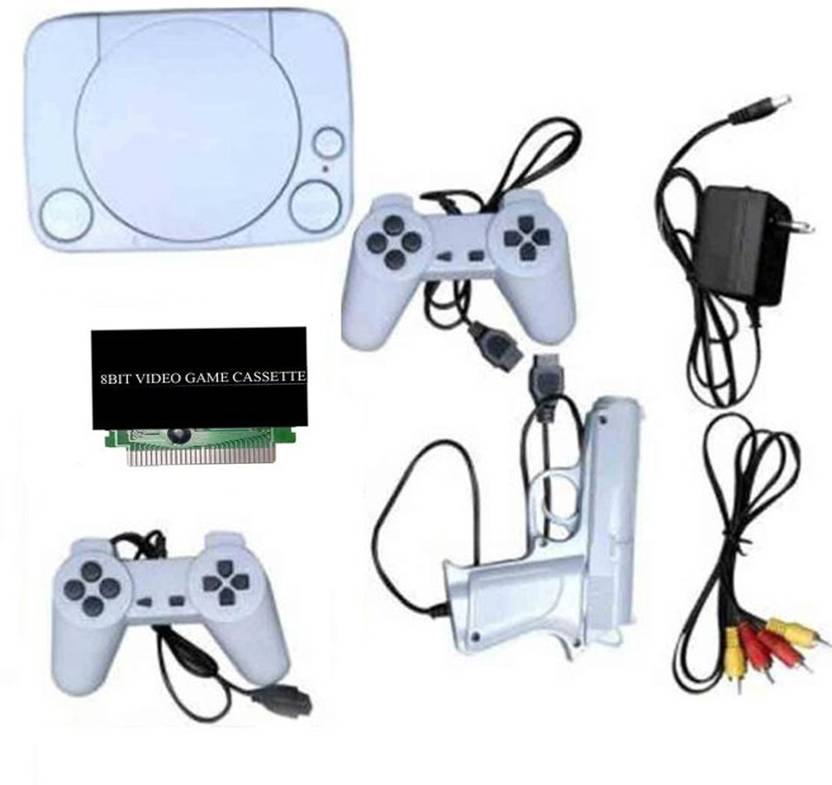 PTCMart 8bit video game TV Classic console & inbuilt games with 1