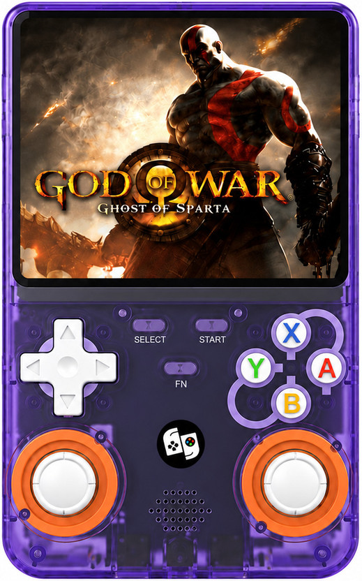HG WORLD Retro Game R36S Ultra HD Video Game Hand Gaming Console For Pocket Game Box Handheld Gaming 4 Inch HD Screen Rechargeable Battery Handheld Console Gaming 64 GB with 20000+ hand video games(Purple, of Game Stick,PlayStation Mini PS5,PS4,PS3,PS2,PS1,PSP,Nintendo Switch)