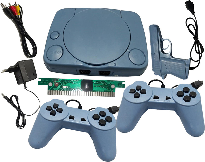 otaku RETRO CLASSIC TV VIDEO GAME INBUILT RELOADED GAMES 9999IN1 GAMES PS1 1 GB with Contra, Super Mario Bros, F1, Duck Hunt(Multicolor)