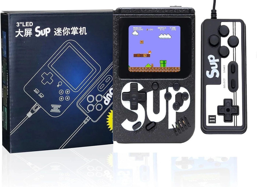 HG WORLD Retro Game Sup R35Xs gaming console for tv With 2 Player Portable Sup Game Box PS5, Xbox, 3.5TFT Screen handheld console Hand video game for tv 128MB GB with 400+ Preinstall video game handheld,Best Gift All Ages Mario Game Mortal Combat(Black, Mini Video Game for Kids & Modern gamers,Loved