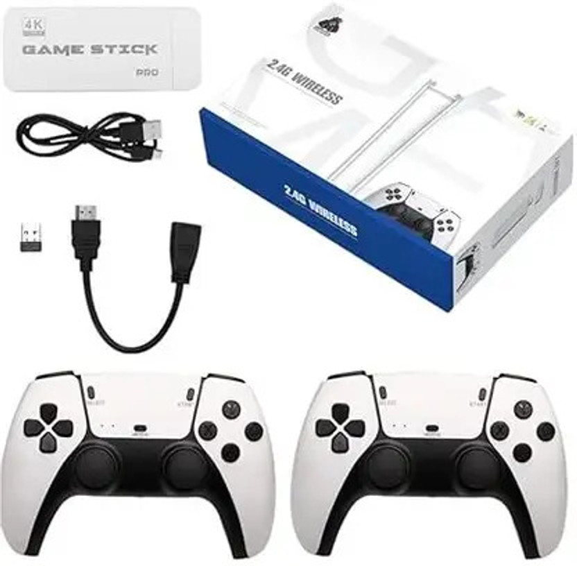 FZGAMES Mini ps5 model Game 2.4G Wireless Gaming Controller, White, High Sensitivity NA GB with Yes(White)