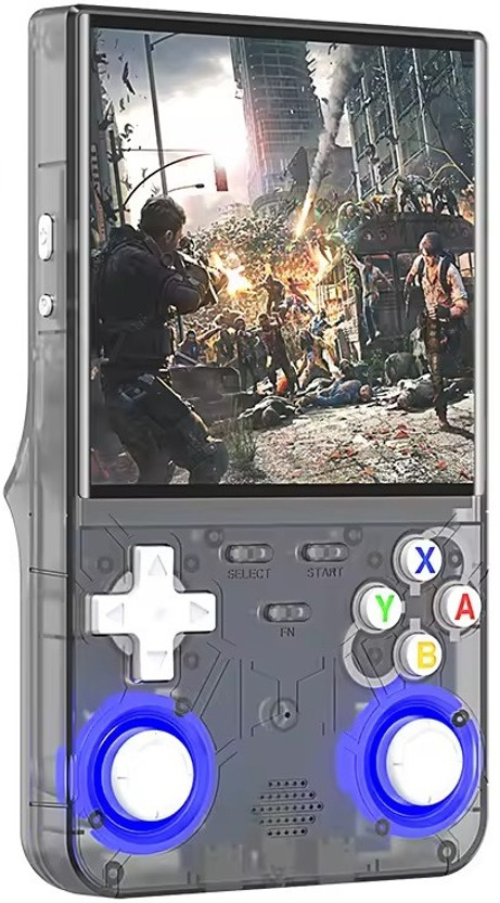 HG WORLD Retro Game R36S Ultra HD Video Game Hand Gaming Console For Pocket Game Box With 30+ Emulator,4" HD Screen Rechargeable Battery Handheld Console Gaming 64 GB with 20000+ Games, God of War, GTA, Mario & More(Black)