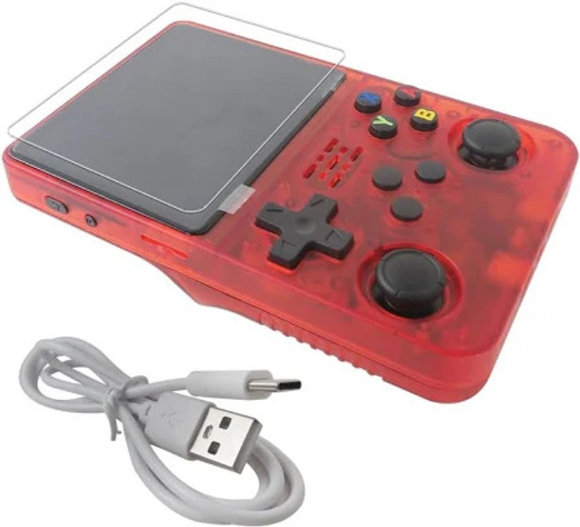COUNTACH Portable R36S Retro Classic Handheld Console Game Video Handheld Pocket Console 64 GB with 10000+ Support Classic Games And work with 20 emulators.(Red)
