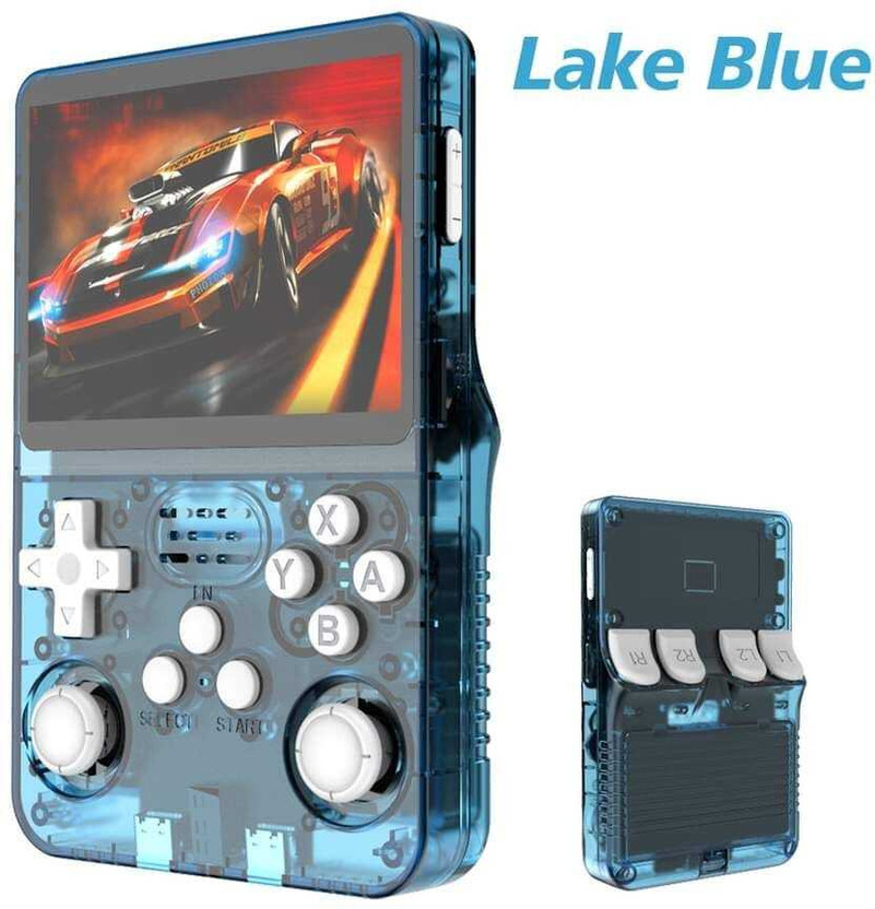 EXtreme Retro Game R36s gaming console for Portable Style Pocket GameBox Handheld Gaming 64 GB with Revisite Chilhood Memories, All Retro Games(Lake Blue Limited Edition)